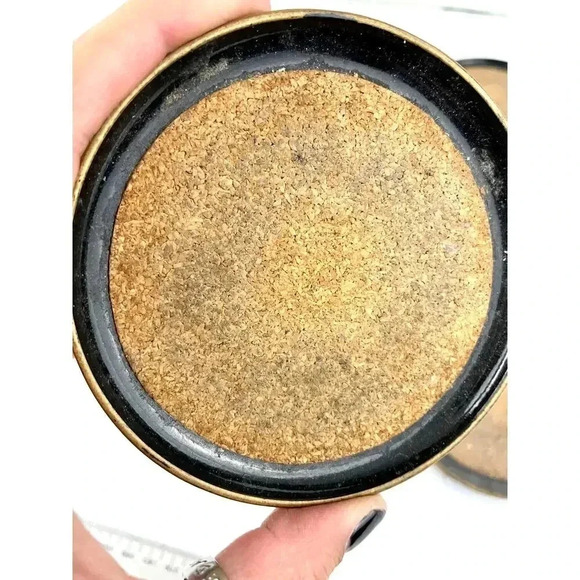 VTG Black Set of 6 Round Cork Coaster Set MCM Barware Original - Picture 10 of 10